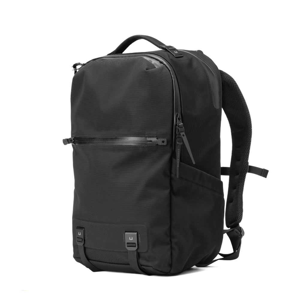 Spiral Death Embers Backpack - Gothic Laptop Bag With 15" Pocket, 28L, Black Large Design