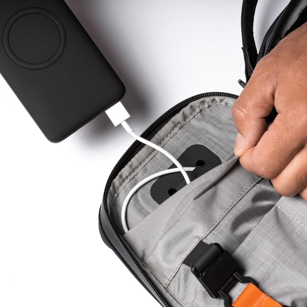 Black Ember Kompak | Small Men's Crossbody Bag