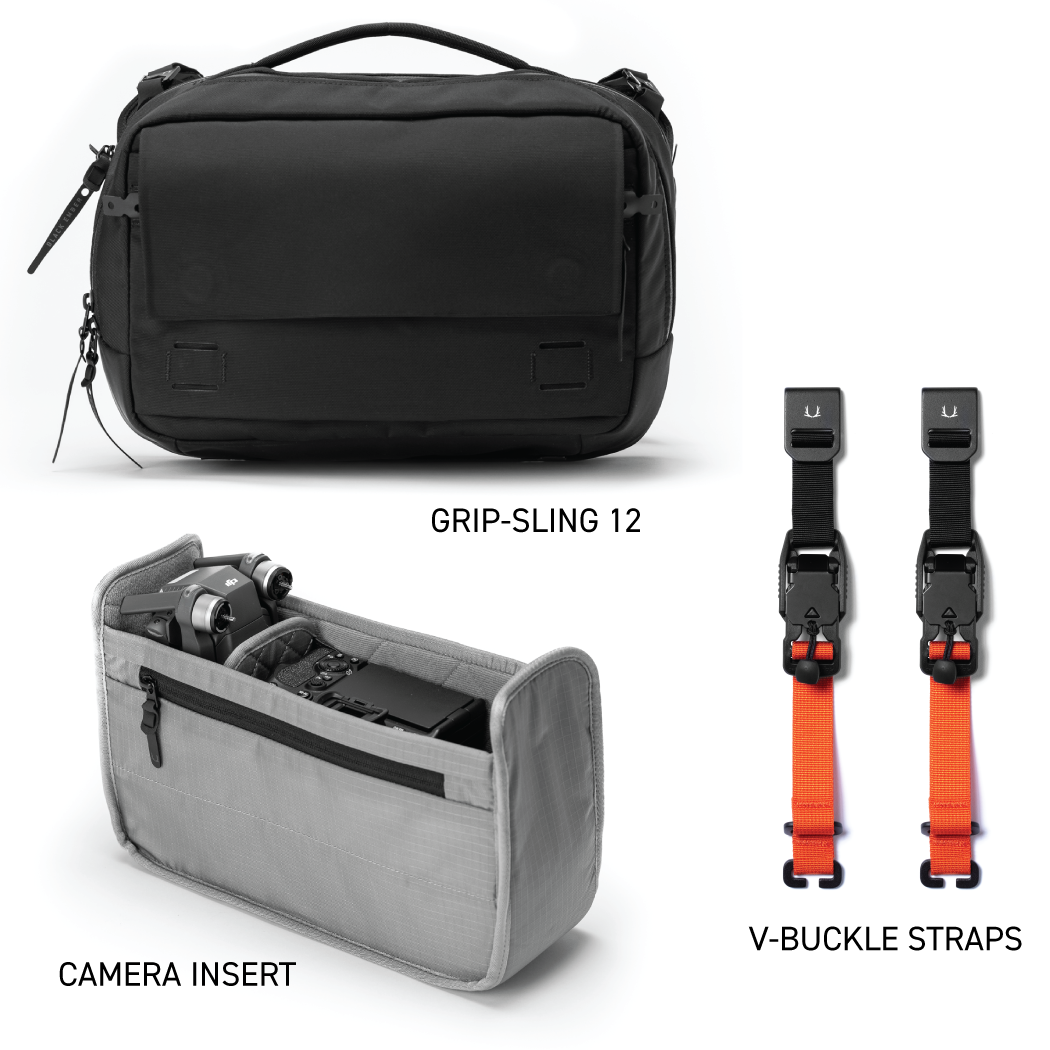 Black Ember Grip Sling 12 Camera Kit EmberTex™ PFAS Free - Jet Black Ember Grip Sling 12 Camera Kit EmberTex™ PFAS Free - Jet
