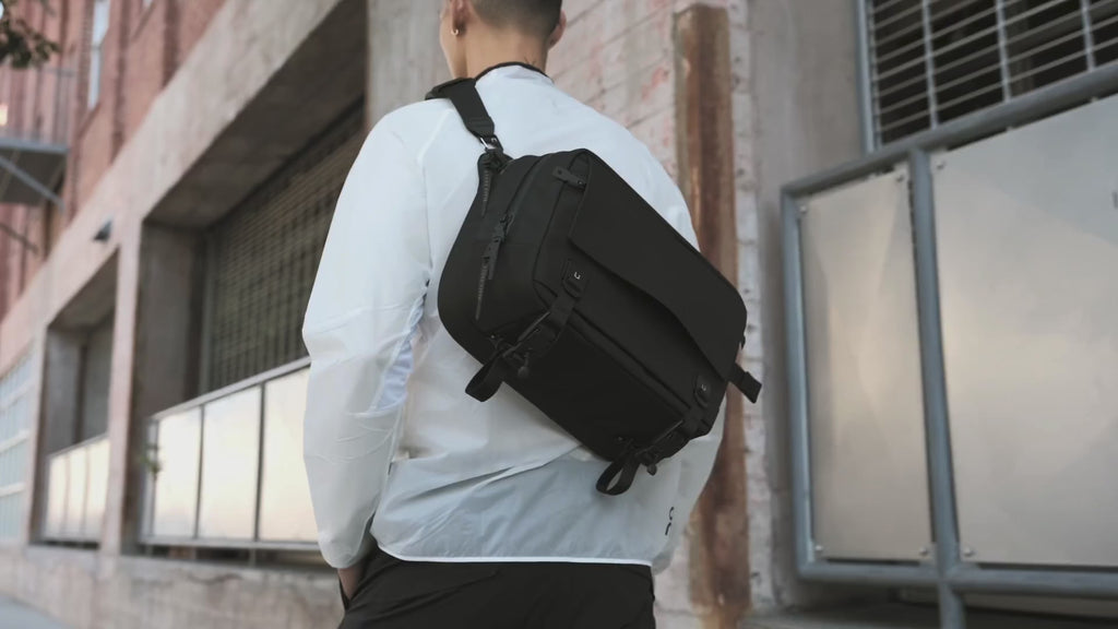 Modular Laptop Sling Bag For Men | Black Ember