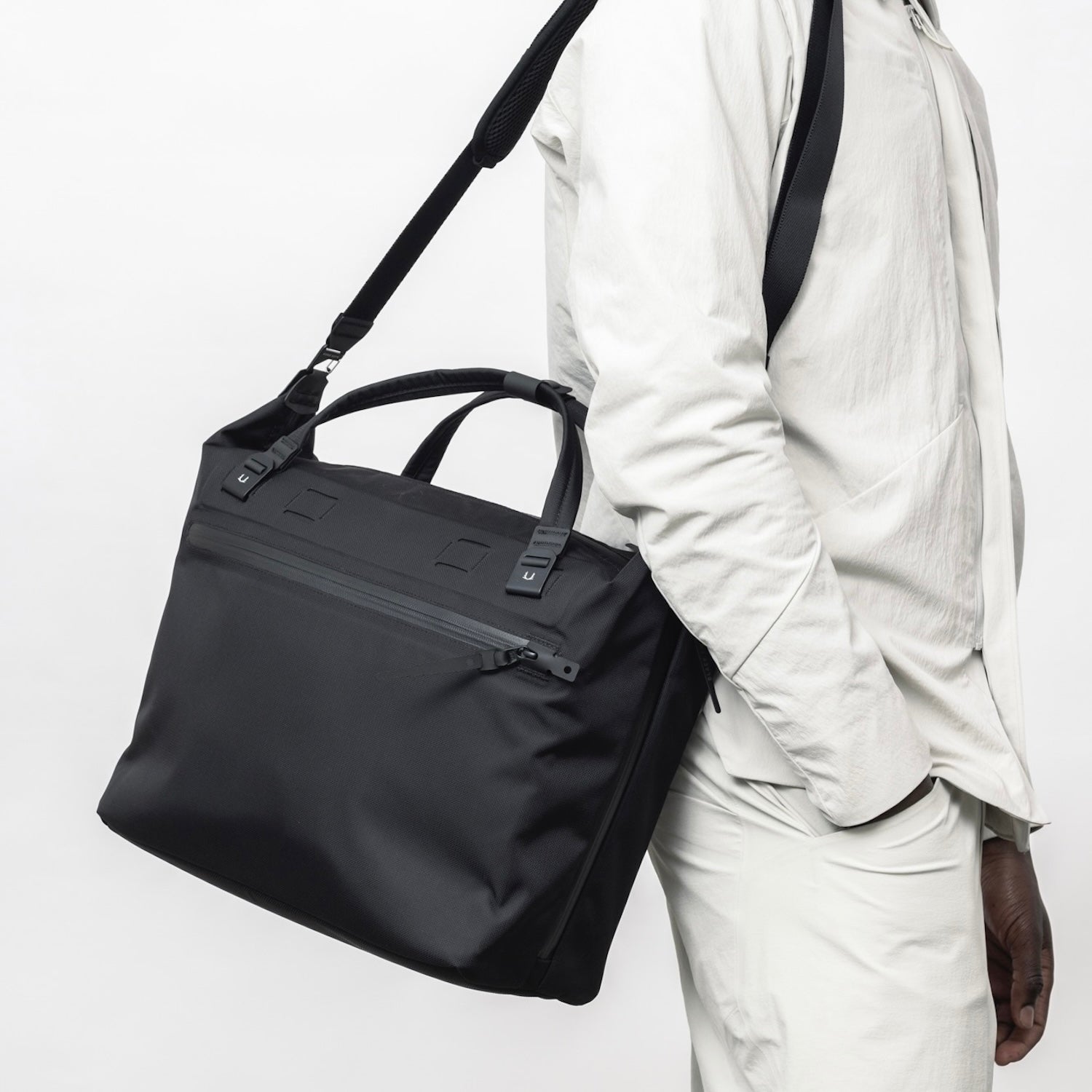 ally capellino mini hoy backpack Black Ember | WPT-SHLDR-TOTE EmberTex PFAS Free | Jet Black