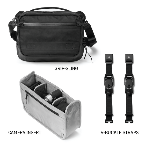 Black Ember Grip Sling 09 Camera Kit EmberTex™ PFAS FREE 9L - Jet Black Ember Grip Sling 09 Camera Kit EmberTex™ PFAS FREE 9L - Jet