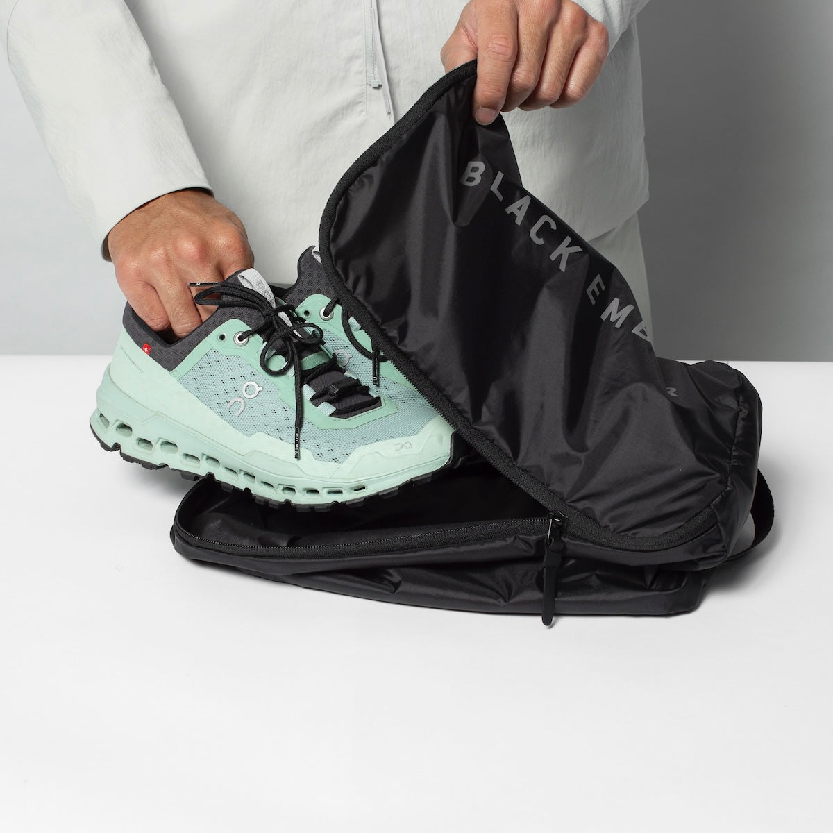 Black Ember Shoe Cube - Jet Black | Travel Pouches & Packing Cubes