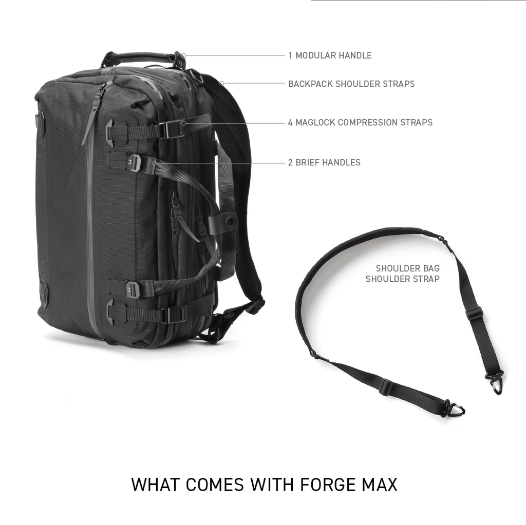 Black Ember FORGE-MAX MULTICAM BLACK | Laptop Backpack For Men