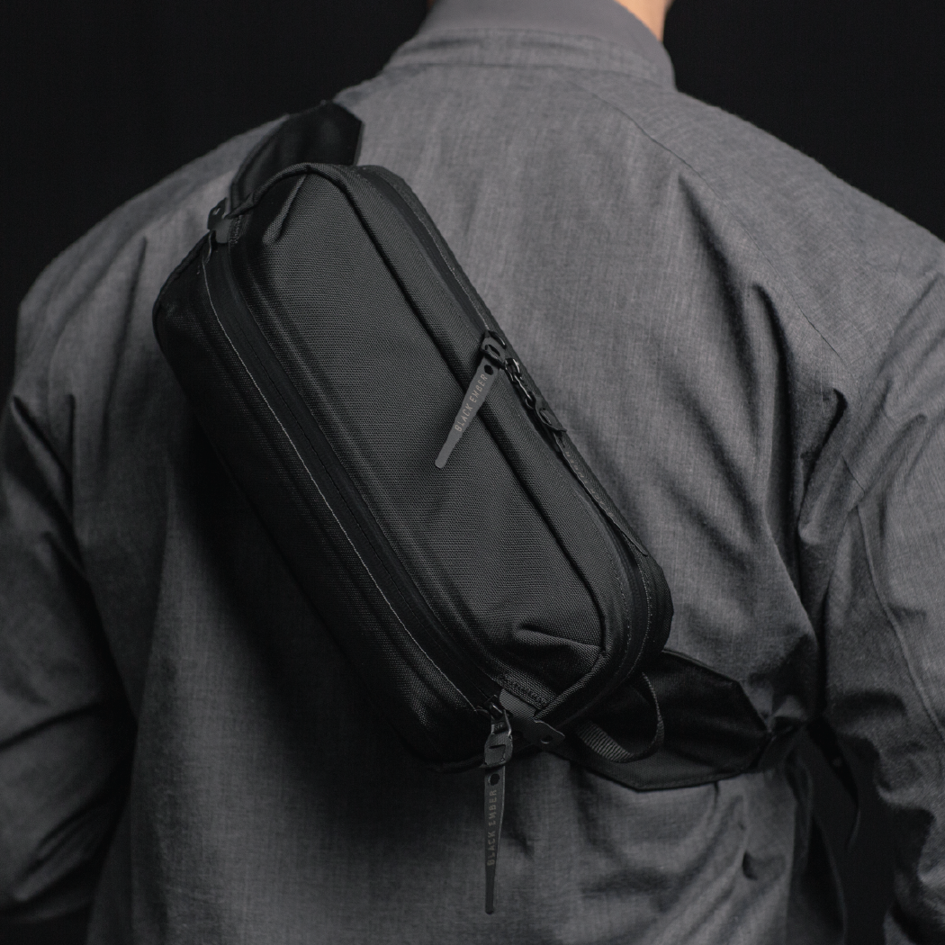 Small Sling Backpack Cordura Black Ember TKS CORDURA® RN66