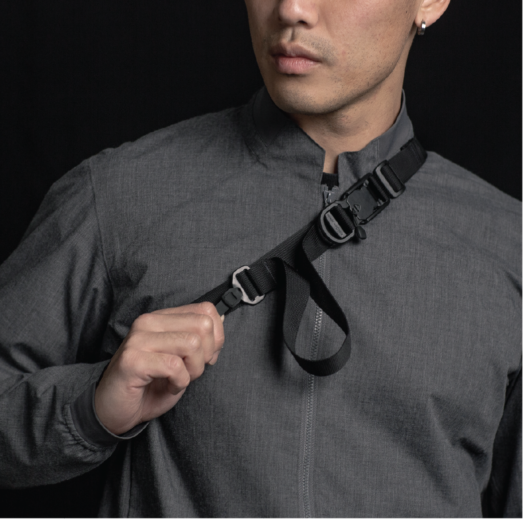 Black Ember TKS CORDURA® RN66 Velocity 2.5L - Jet Black | Sling Black Ember TKS CORDURA® RN66 Velocity 2.5L - Jet Black | Sling
